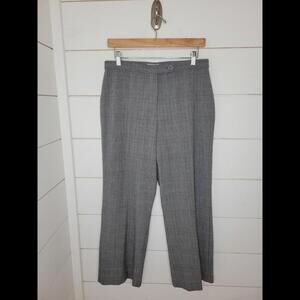 Investments size 12 petite black checked with white & red pants